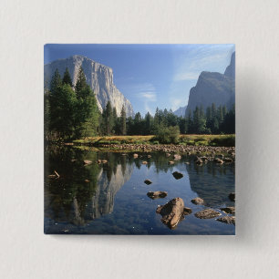 USA, California, Yosemite National Park, 5 2 Inch Square Button
