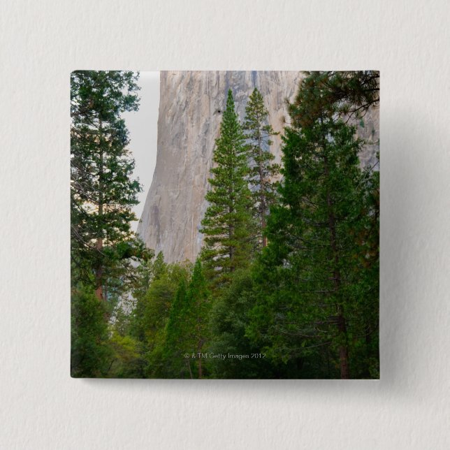 USA, California, Yosemite National Park, El 4 2 Inch Square Button (Front)