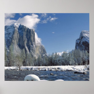 USA, California, Yosemite NP. The Merced River, Poster