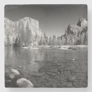 USA, California. Yosemite Valley View Stone Coaster