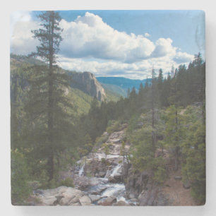 USA, California. Yosemite Valley Vista Stone Coaster