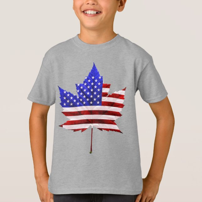 USA Canada T-Shirts Canada US Kids Shirts Hoodies (Front)