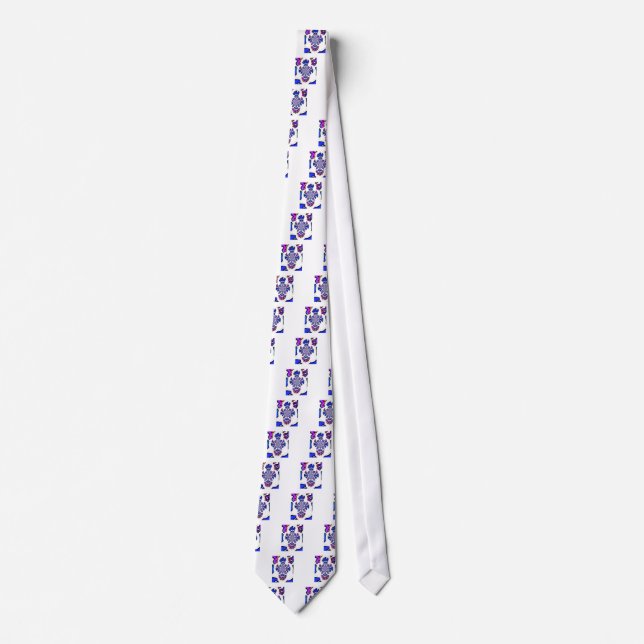 USA Celebration: Lovely Fun Text Dynamic Art Tie (Front)