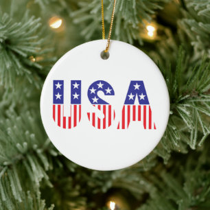 USA CERAMIC ORNAMENT