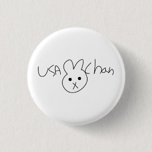 USA-CHAN Hetalia Button Badge