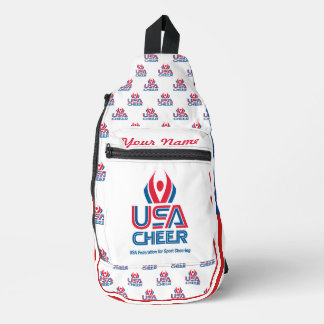 USA Cheer Flag Customizable Sling Bag