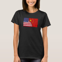Usa China Vintage Flag For Chinese Americans Ameri