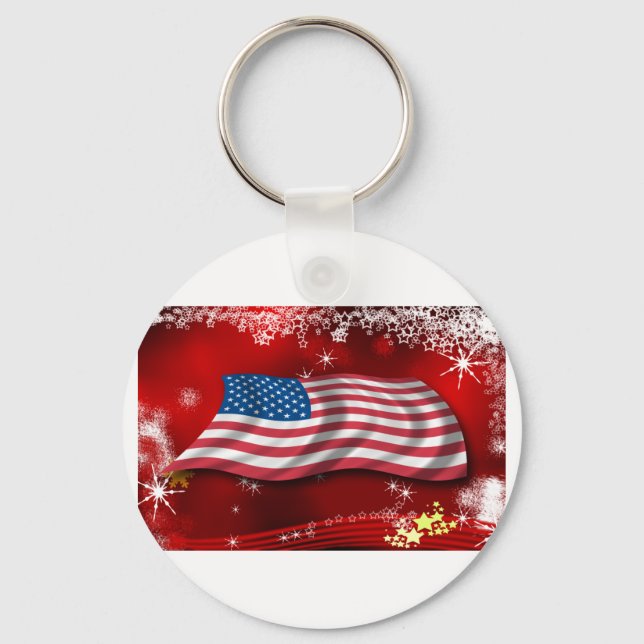 USA Christmas Keychain (Front)