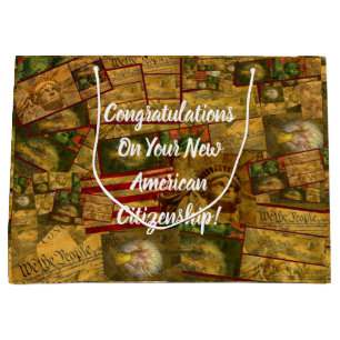 USA Citizenship Large Gift Bag