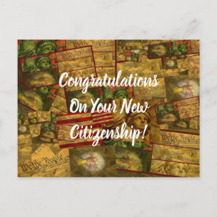 USA Citizenship Postcard