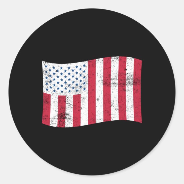 Usa Civil Flag Of Peacetime Â€“ American States Classic Round Sticker (Front)