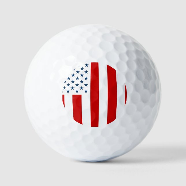 USA Civil Flag of Peacetime Golf Balls (Front)