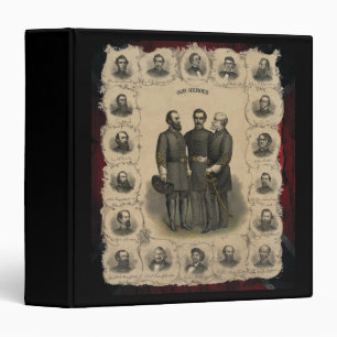 USA Civil War Patriotic Heroes Binder
