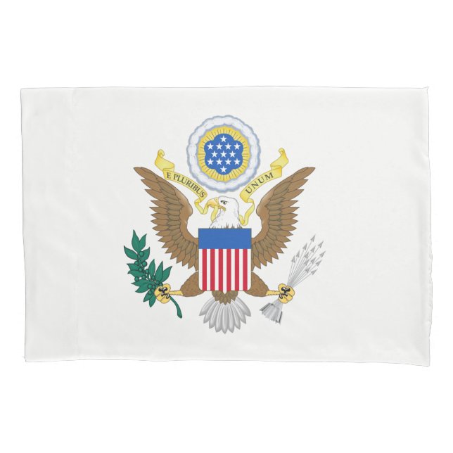 USA Coat Of Arms pccnt Pillowcase (Front)