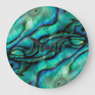 USA, Colorado, Lafayette. abalone shell assembly Large Clock