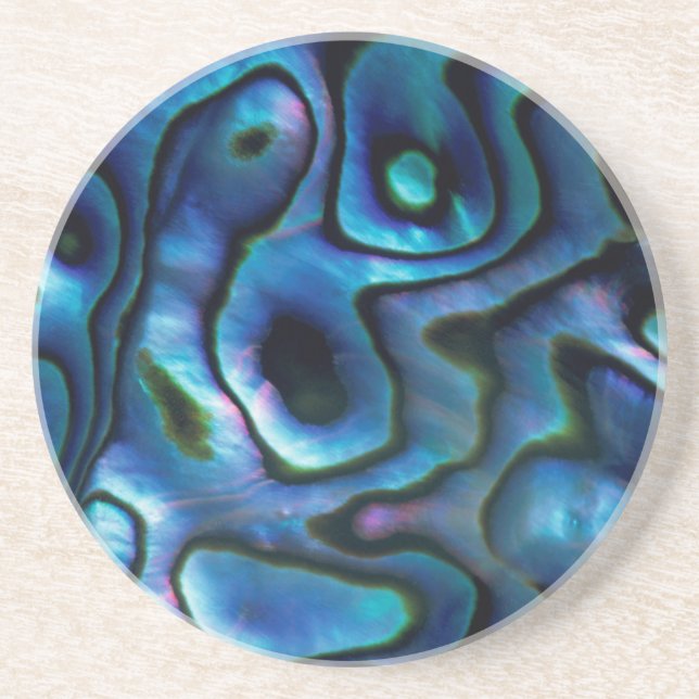 USA, Colorado, Lafayette. Abalone shell Coaster (Front)