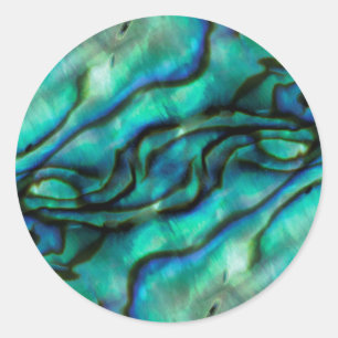 USA, Colorado, Lafayette. Abalone shell montage Classic Round Sticker