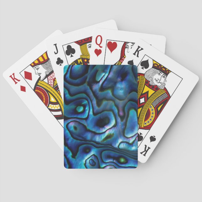 USA, Colorado, Lafayette. Abalone shell Playing Cards (Back)
