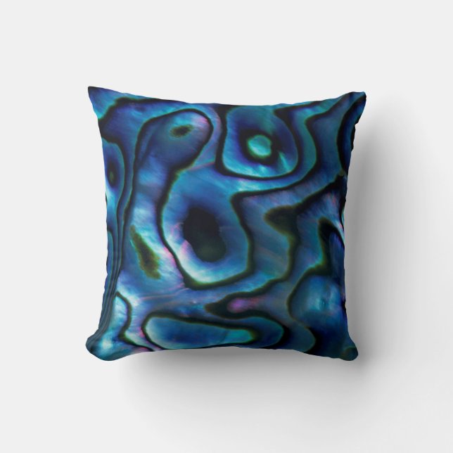 USA, Colorado, Lafayette. Abalone shell Throw Pillow (Front)