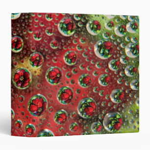USA, Colorado, Lafayette. Water bubbles on glass 3 Binder