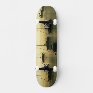 USA, Colorado, Lake Dillon.  The early morning Skateboard
