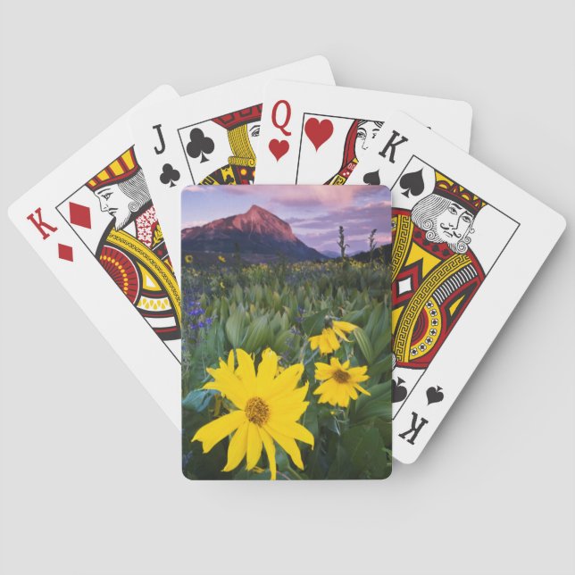 USA, Colorado, Mt. Crested Butte Playing Cards (Back)