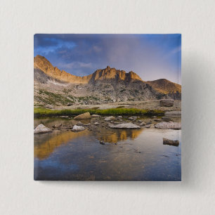 USA, Colorado, Rocky Mountain NP. Storm clouds 2 Inch Square Button