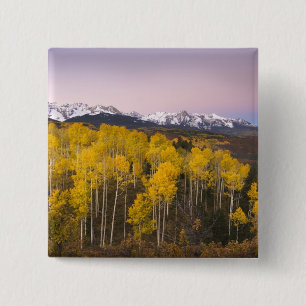 USA, Colorado, Rocky Mountains.  Dawn in the San 2 Inch Square Button