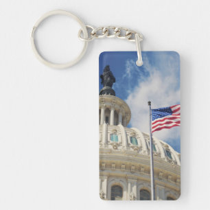 USA, Columbia, Washington DC, Capitol Building Keychain