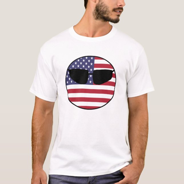 USA Country Ball T-Shirt (Front)