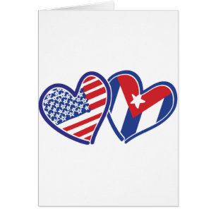 USA Cuba Love Hearts