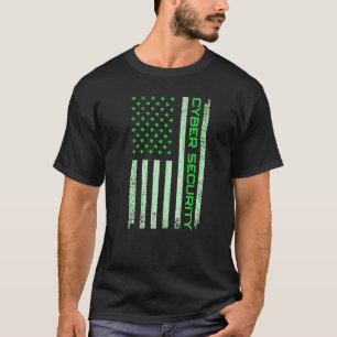 USA Cyber Security For Men Women Anti Malware Geek T-Shirt
