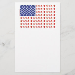 USA Dachshund Stationery