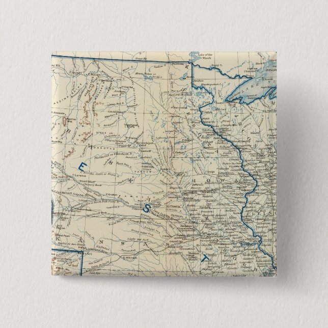 USA Dec 1860 2 Inch Square Button (Front)