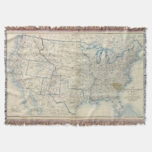 USA Dec 1860 Throw Blanket