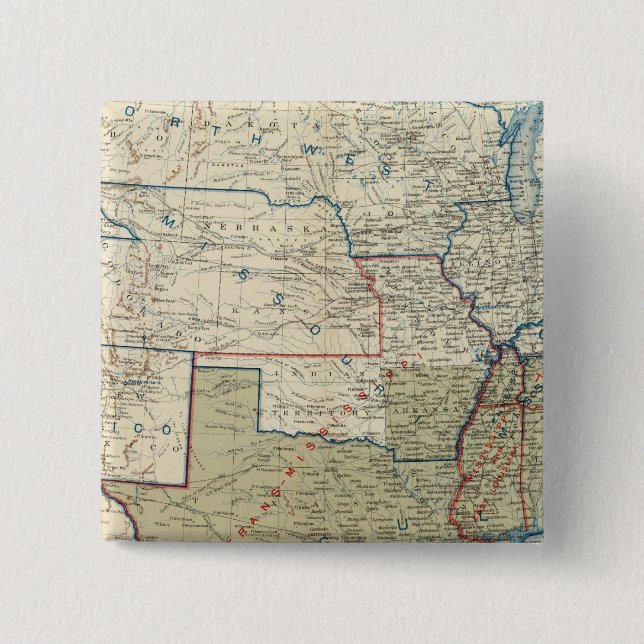 USA Dec 1863 2 Inch Square Button (Front)