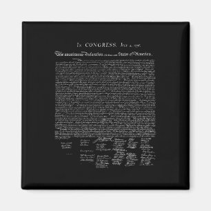 Usa Declaration Of Independence American  Magnet