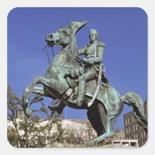 USA, District of Columbia. The triumphant, Square Sticker