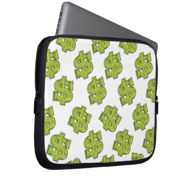 USA Dollar Laptop Sleeve (Front Right)