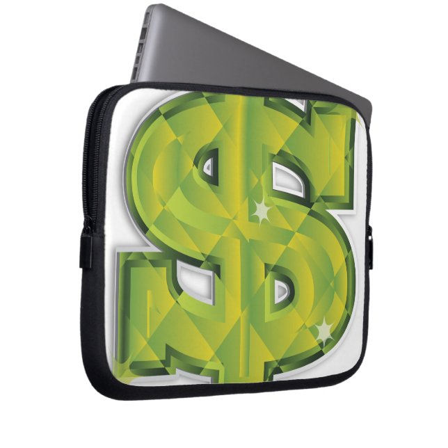 USA Dollar Laptop Sleeve (Front Right)