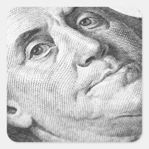 USA dollars Square Sticker
