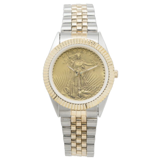 USA Double Eagle St Gaudens 1927 Gold Coin $20 Watch (Front)