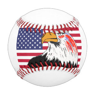 USA Drawing of an Eagle Baseball