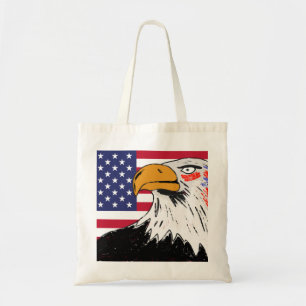 USA Drawing of an Eagle Tote Bag