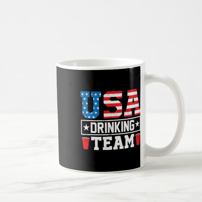 Usa Drinking Team Funny Drinking Beer Lover  Coffee Mug (Right)