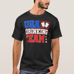 Usa Drinking Team Independence Day 4th Of July T-Shirt