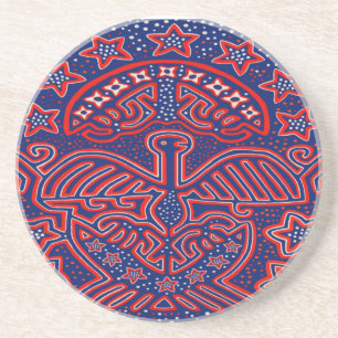 USA Eagle Democratic Patriot Coaster