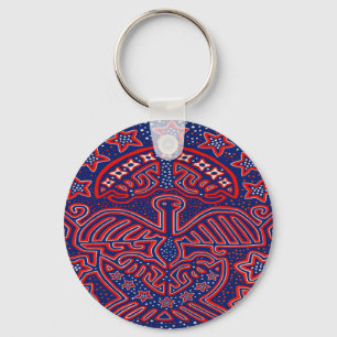 USA Eagle Democratic Patriot Keychain