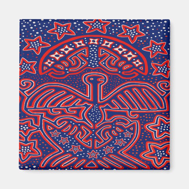 USA Eagle Democratic Patriot Magnet (Front)