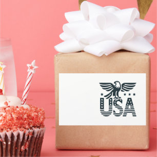 USA Eagle Patriotic Desig -Stars and Stripes Style Sticker